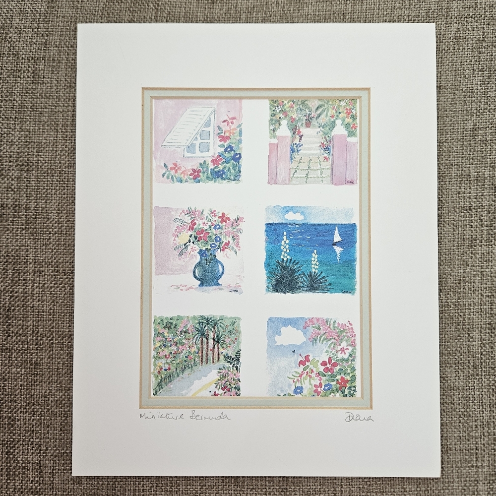 Miniature Bermuda Art Print By Diana Higginbotham